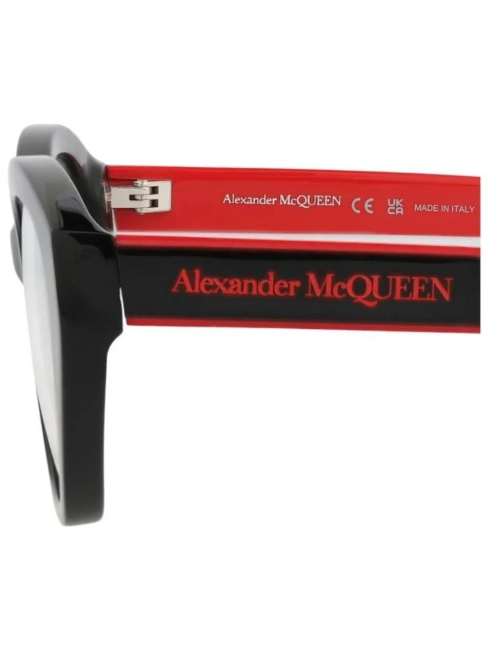 New Alexander McQueen Womens Cat Eye Black Black Transparent Fashion Designer Ey